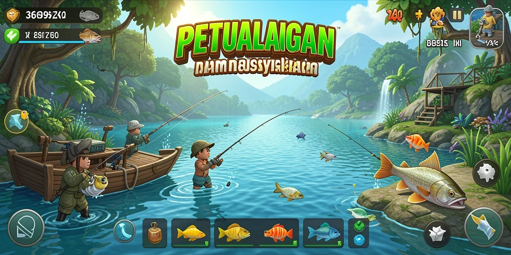 Tampilan gameplay memancing yang seru dan mendebarkan di 369ZK.