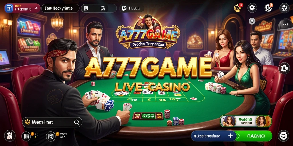 Gameplay A777GAME yang seru dan interaktif saat bermain Live Casino.