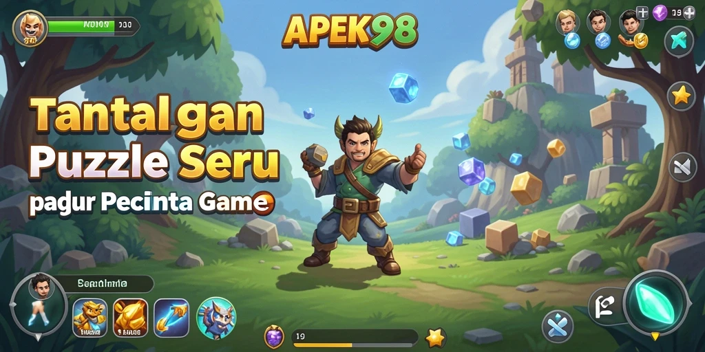 Tampilan gameplay menantang dalam APEK88 yang penuh warna.