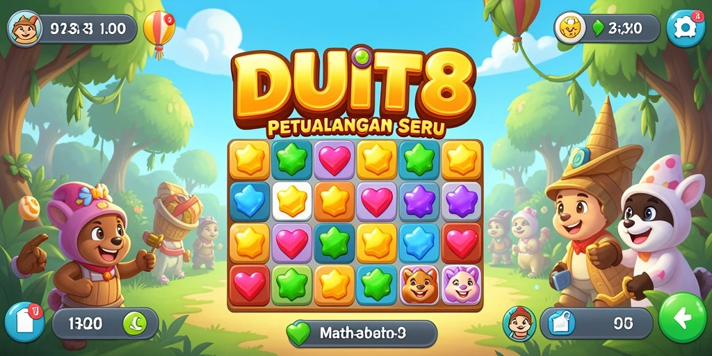 Gameplay seru DUIT8 dengan kombinasi item yang menarik.