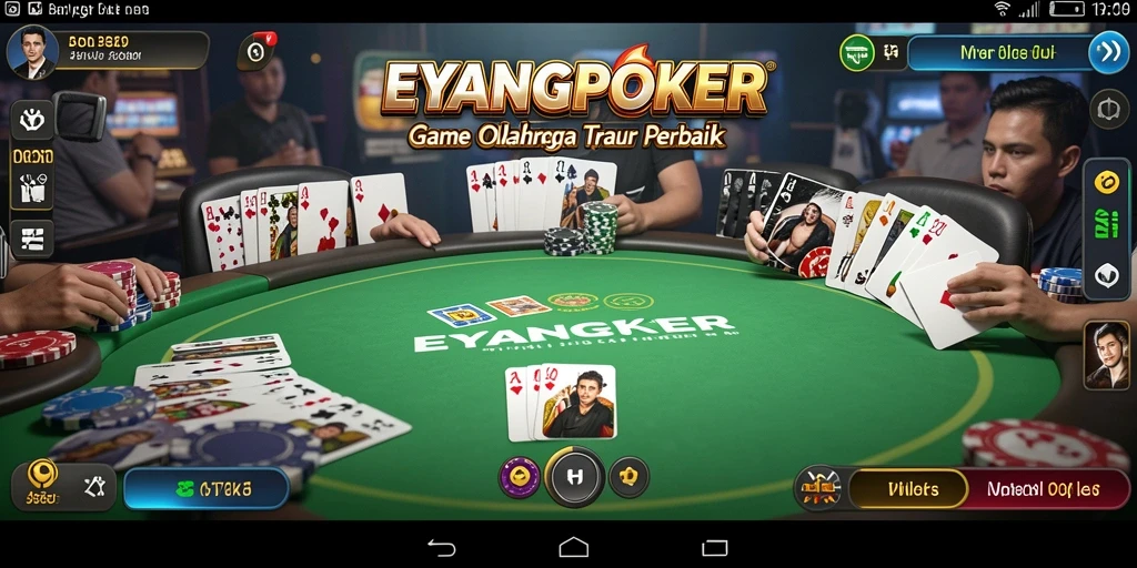 Screenshot EYANGPOKER menampilkan gameplay seru dan interaktif.