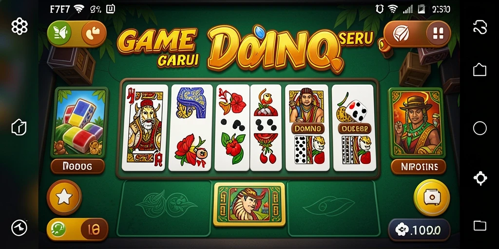 Tampilan menarik saat bermain domino di F7F7.