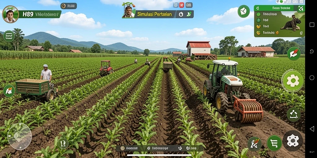 Tampilan gameplay H89 yang menarik dalam bertani.