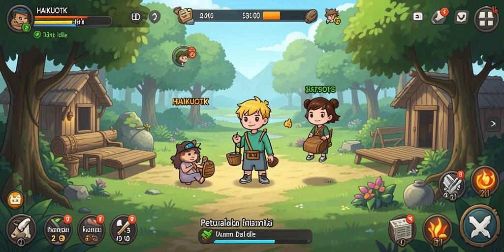 Gameplay menakjubkan HAIKUOTK dalam suasana Idle yang santai.