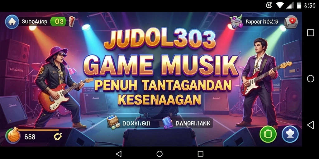 Tampilan gameplay JUDOL303 dengan berbagai pilihan musik yang menarik.