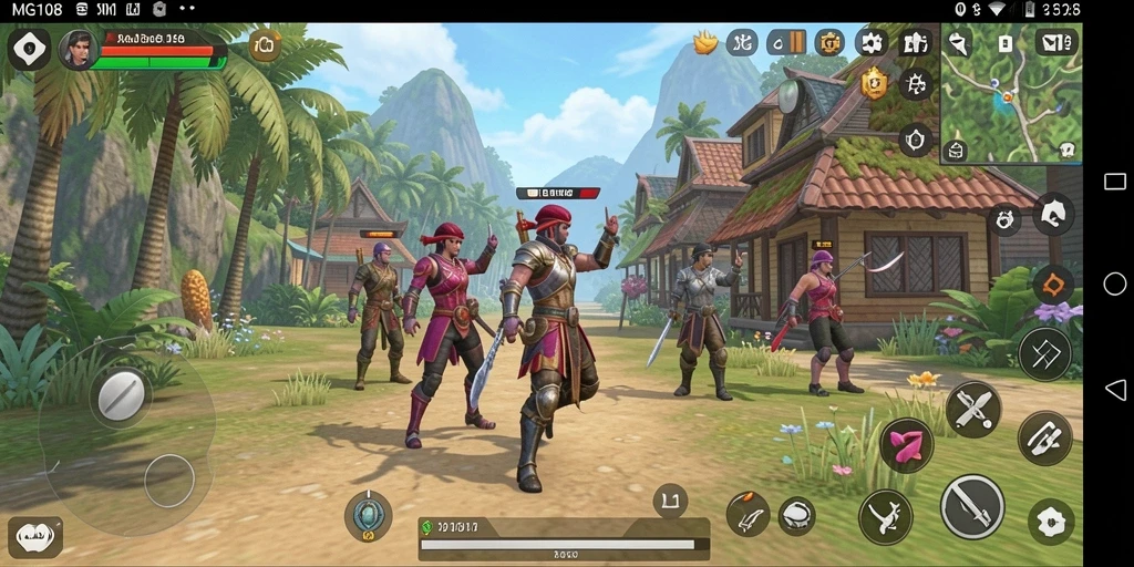 Tampilan gameplay MG108 yang mendalam dan interaktif.