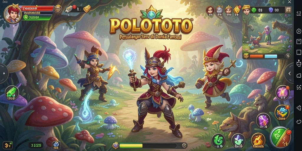 Tampilan gameplay POLOTOTO yang menampilkan petualangan seru dan penuh tantangan.