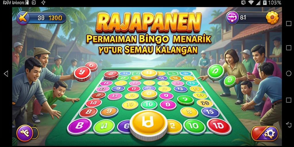 Tampilan gameplay menarik dari RAJAPANEN Bingo.