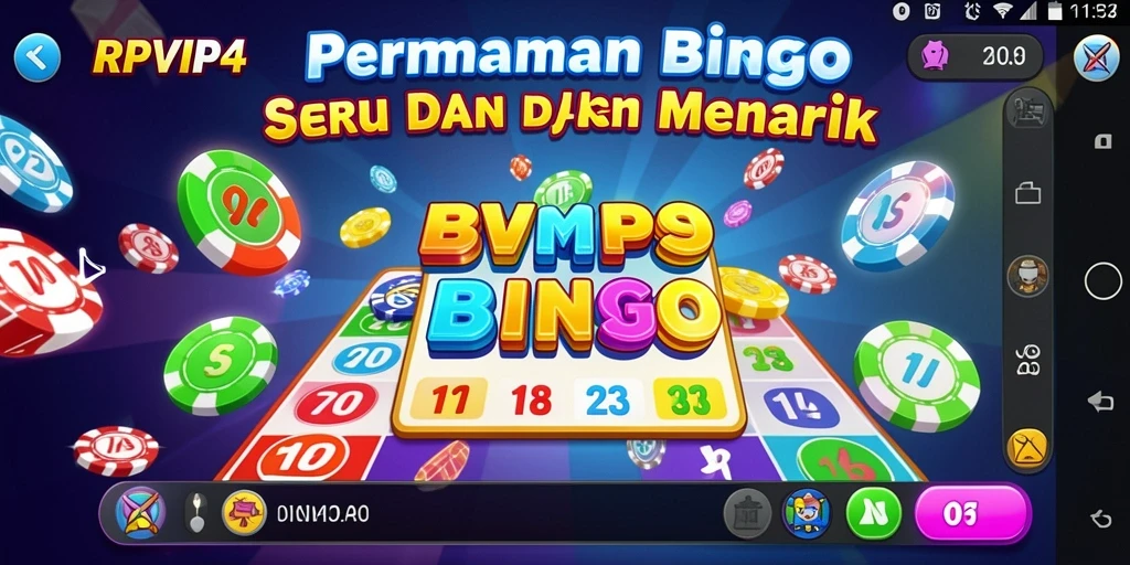 Screenshot gameplay RPVIP4 yang menunjukkan kesenangan bermain Bingo.