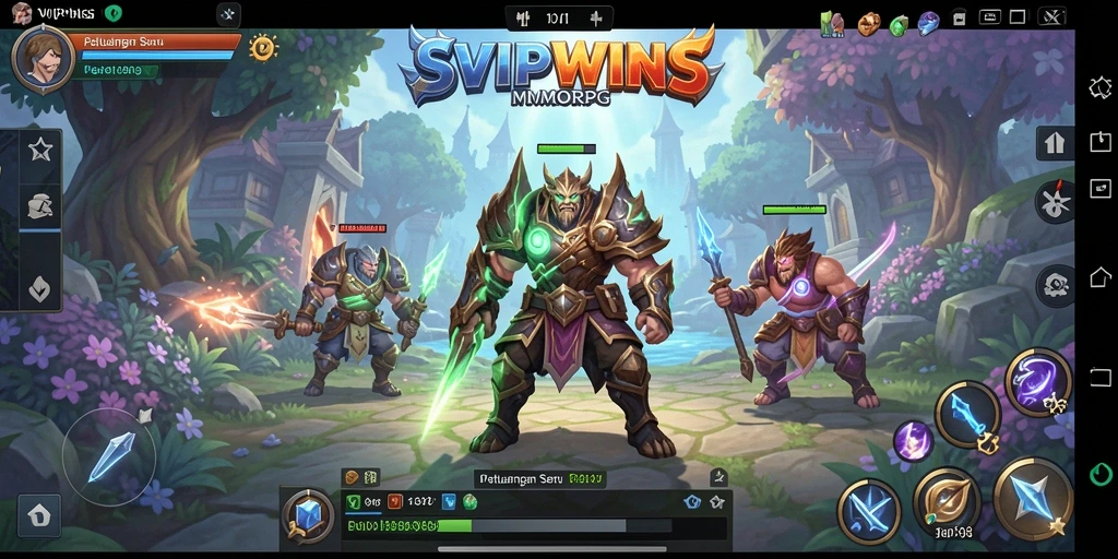 Gameplay SVIPWINS yang seru dalam dunia MMORPG.